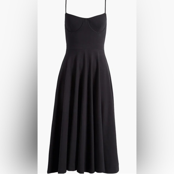 Reformation Serene Underwire Knit Midi Dress In Black size S - Picture 5 of 7